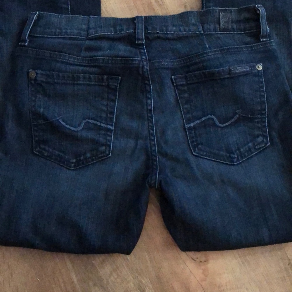 Seven for all mankind dark skinny jeans 26